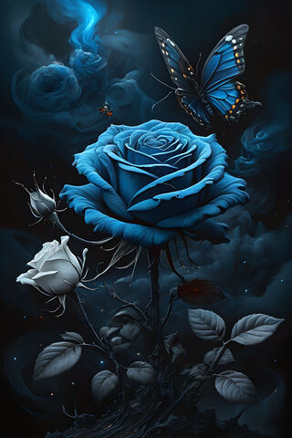 Azure Rose Butterfly