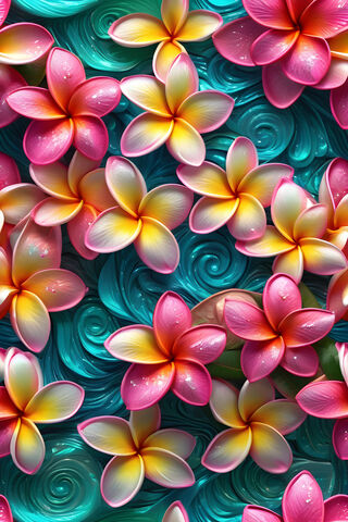 A Group Of Colorful Flowers