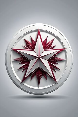 A White and Red Logo