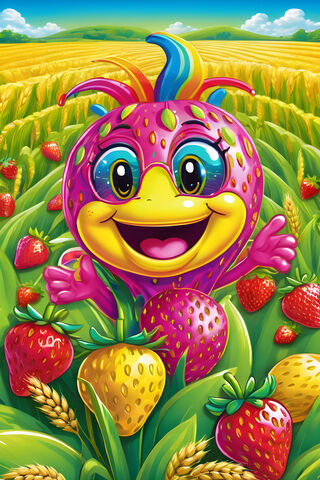 A Colorful Egg Shaped Object