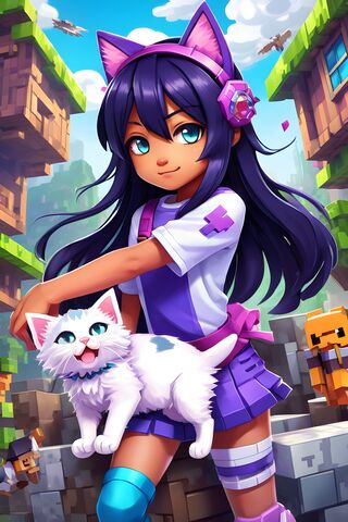 Aphmau With A Cat Love