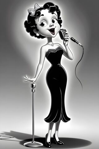 A Person In A Black Dress