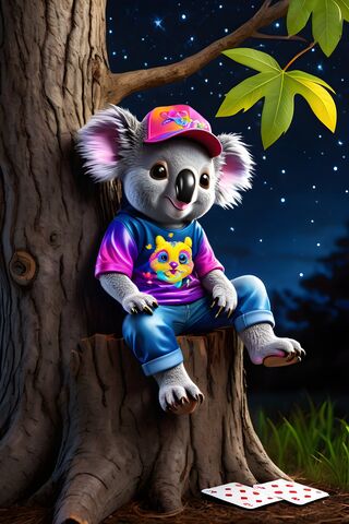 A Person In A Garment Sitting On A Tree