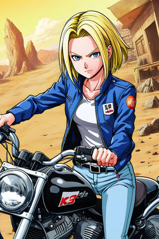 Fierce Rider in the Desert 🏍️🌵