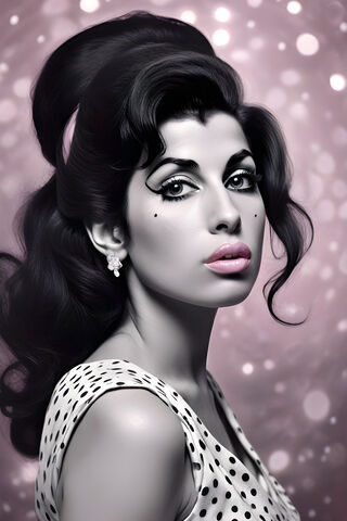Amy Winehouse Pink Lips