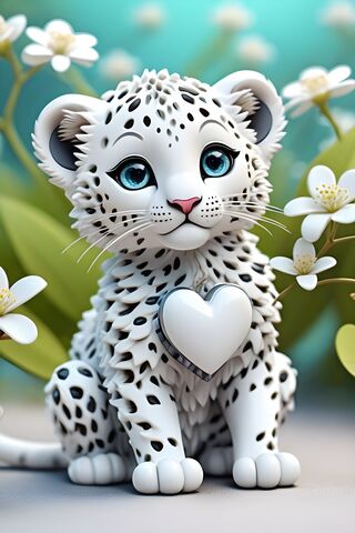 A White Cat With Blue Eyes