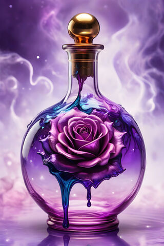 A Bottle With A Rose In It