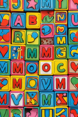 A Colorful Wall With Many Stickers