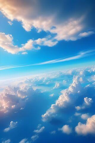 Heavenly Azure: A Skyward Escape' ☁️🌤️