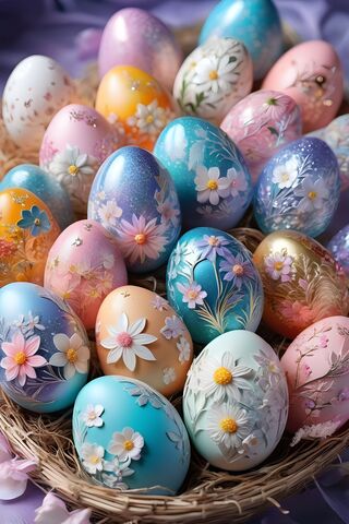 Beautiful Pastel Eggs