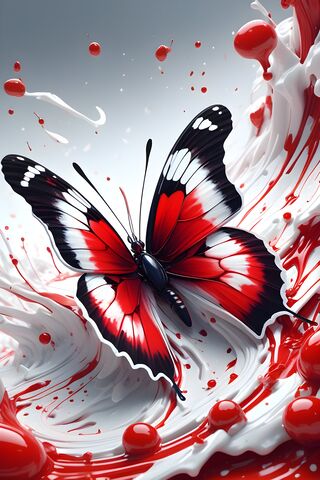 Butterfly In Paint