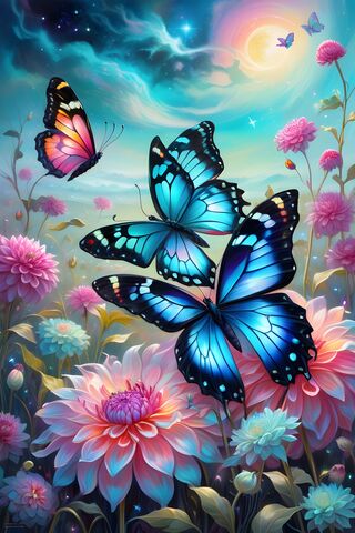 Beautiful Butterfly's & Flowers