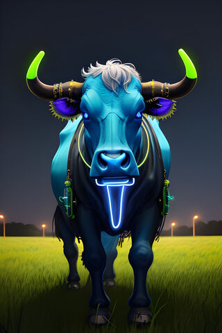 Neon Cow Extravaganza 🐄✨