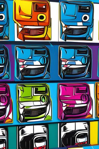 Colorful Cartoon Cars �..