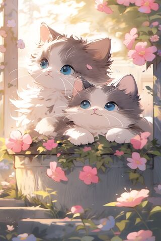 Adorable Kittens in Blo..