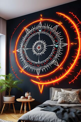 Biolum Coldlight Fluorescent American Med Wheel Art Inspo Solarpunk