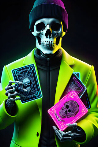 BLACK GREEN NEON DESIGN