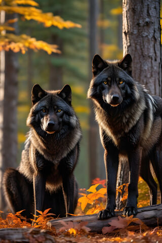 Black Timber Wolves