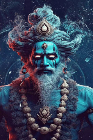 The Majestic Blue Deity..