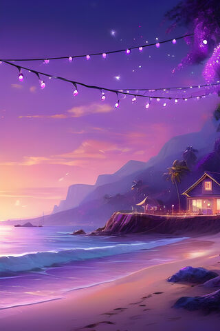 Serene Sunset by the Shore 🌅✨