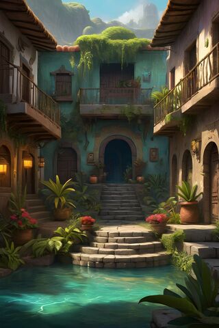 Tranquil Courtyard Oasi..
