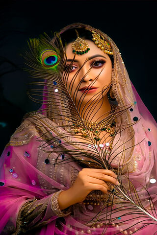 Beautiful Girl Peacock