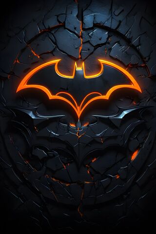 Black and Orange Batman..