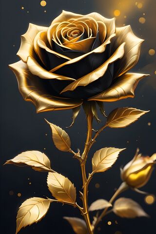 Black and Gold - Rose