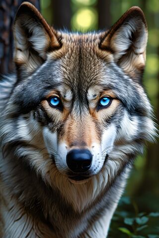 Blue Eyes Wolf