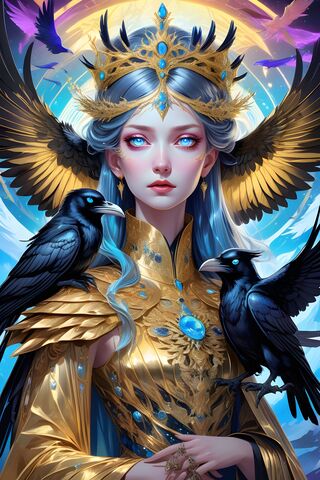 Beautiful Queen Of Ravens
