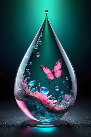 Butterfly & A Rain Drop