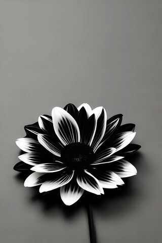 Black and White Flower