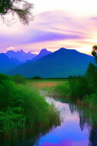 Serene Mountain Reflect..
