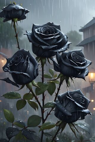 Enigmatic Black Roses i..