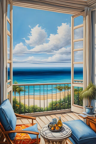 Beach View Painting