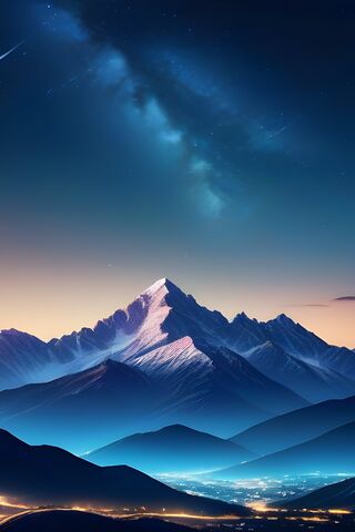 Majestic Mountain Serenity 🌌🏔️