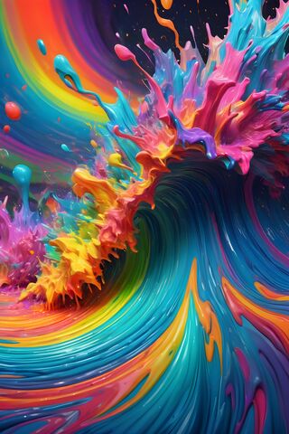 Vibrant Ocean of Color 🌊🌈