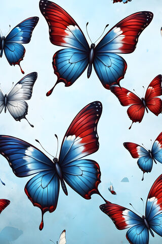 Vibrant Butterflies in ..