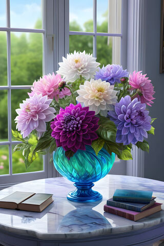 Beautiful Dahlias Bouquet