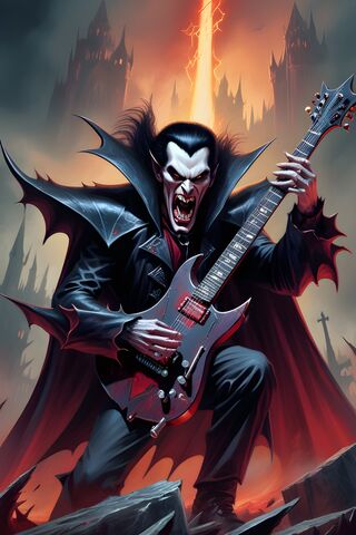 Bloodsucking Monster Guitar Player