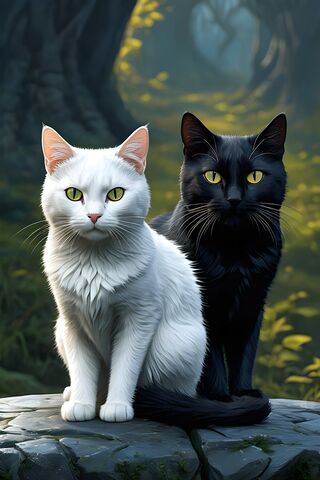 Black and White Cats