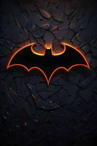 Black and Orange Batman..