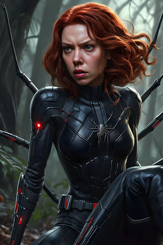 Black Widow Spider Woman