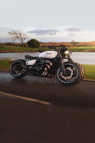 Sleek Custom Motorcycle..