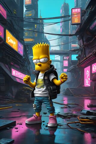 Bart Simpson in a Cyber..