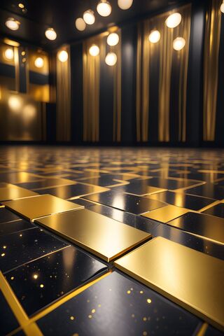Black and Gold Tiles