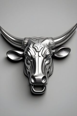 Metallic Bull Head 🐂✨