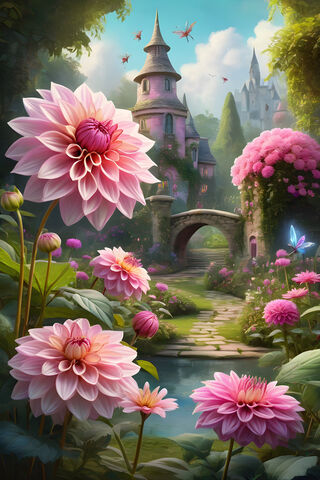 Beautiful Garden With D..