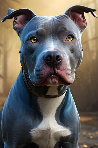 Majestic Pit Bull Portrait 🐾