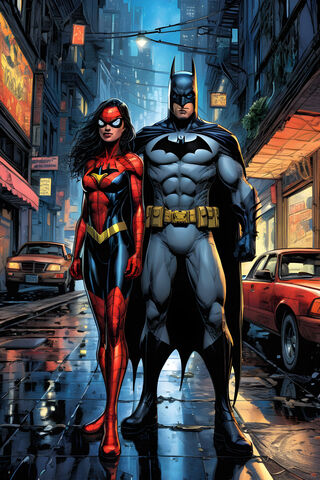 Batman and Spiderwoman
